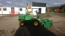 John Deere 1545 4wd with Major Out-Front Flail Mower full