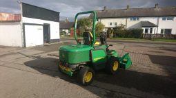 John Deere 1545 4wd with Major Out-Front Flail Mower full