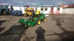 John Deere 1545 4wd with Major Out-Front Flail Mower full